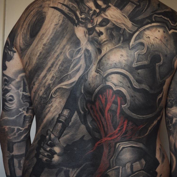 South Of Heaven Tattoo Studio - Thank you @padgemeister 🙏 ⚔️ Unleashing  the power of Darksiders 2 through ink! 🔥 Embracing the dark beauty and  immersive world of this epic game, we've
